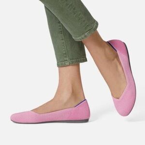Rothy’s the point Begonia pink woman’s flat shoes